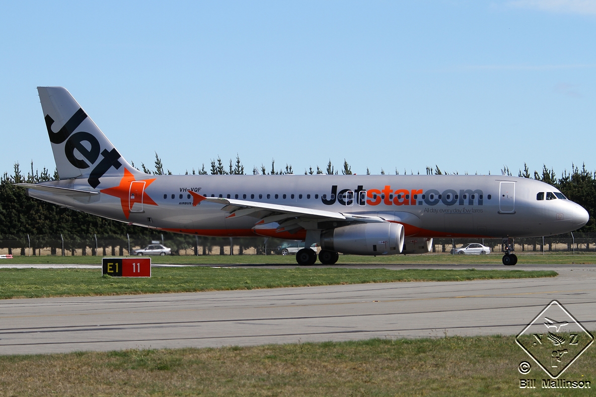 VH-VQF · Airbus A320-232 · (CHC / NZCH)