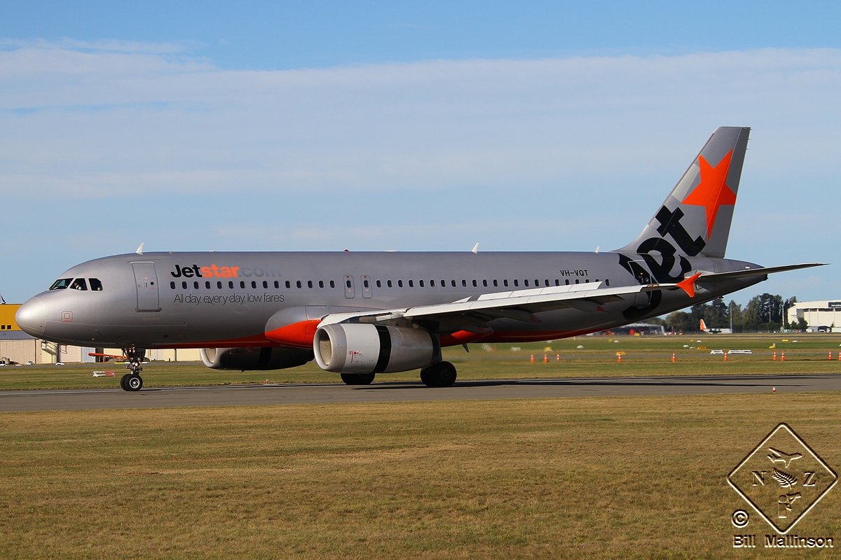 VH-VQT · Airbus A320-232 · (CHC / NZCH)