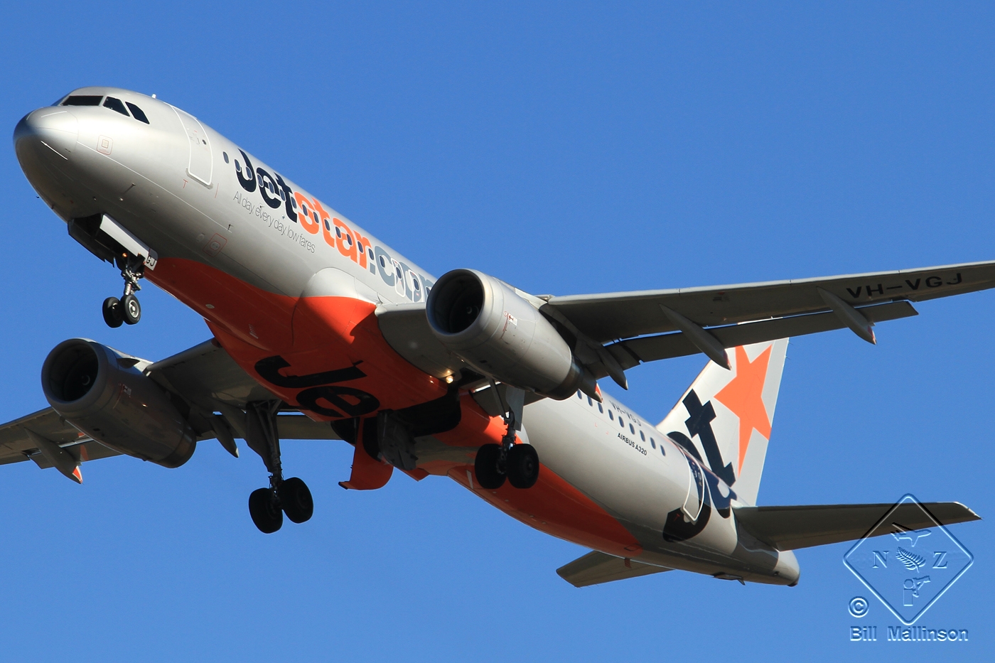 VH-VGJ · Airbus A320-232 · (CHC / NZCH)