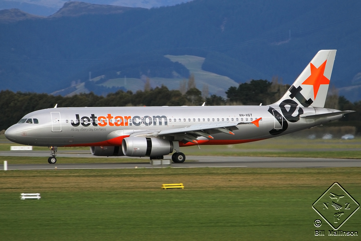 VH-VGT · Airbus A320-232 · (CHC / NZCH)