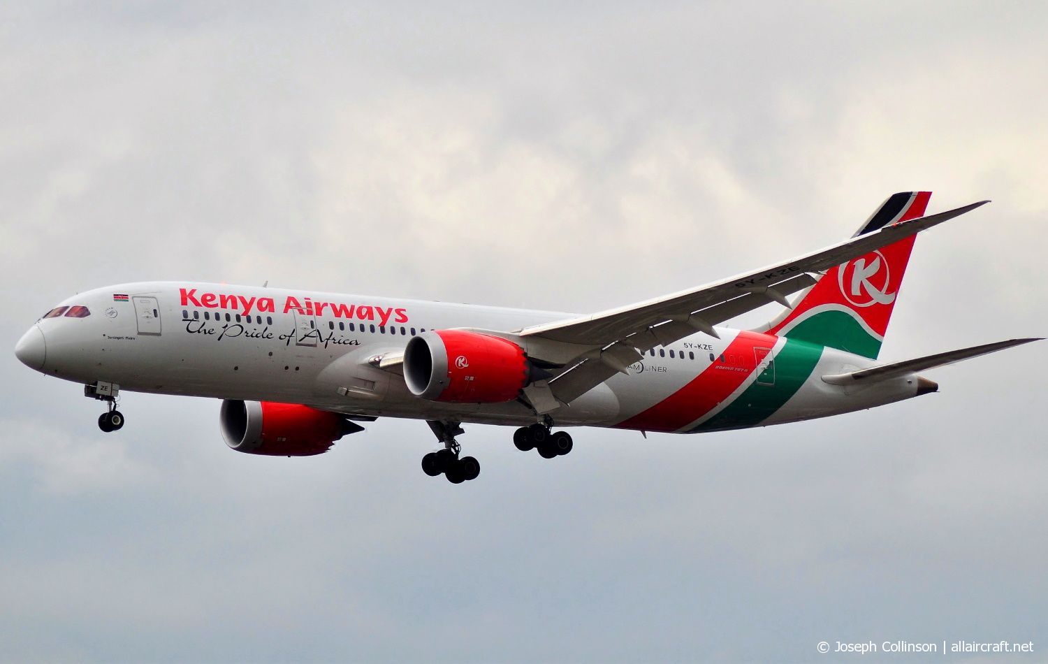 5Y-KZE (36042) 2014 Boeing 787-8 Dreamliner