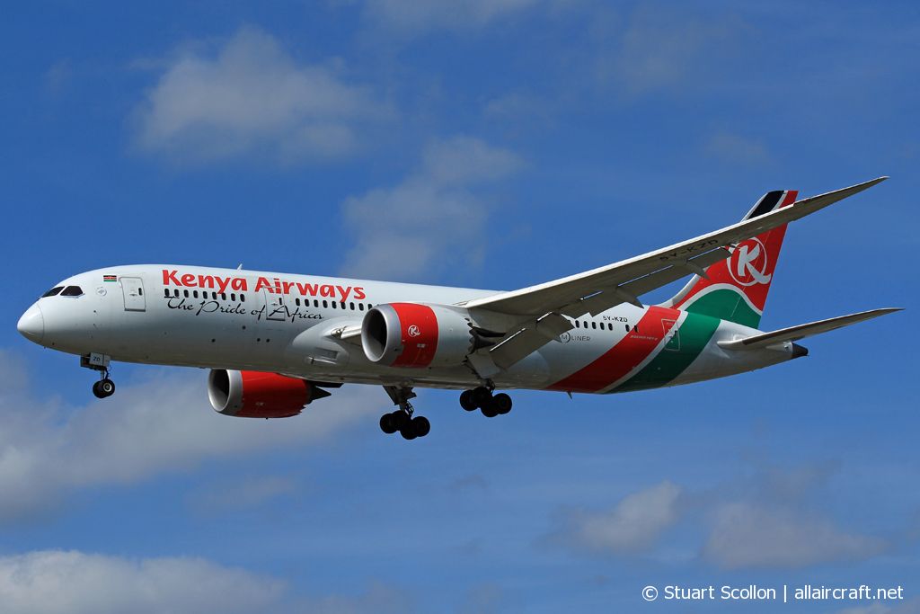5Y-KZD · Boeing 787-8 Dreamliner · (LHR / EGLL)