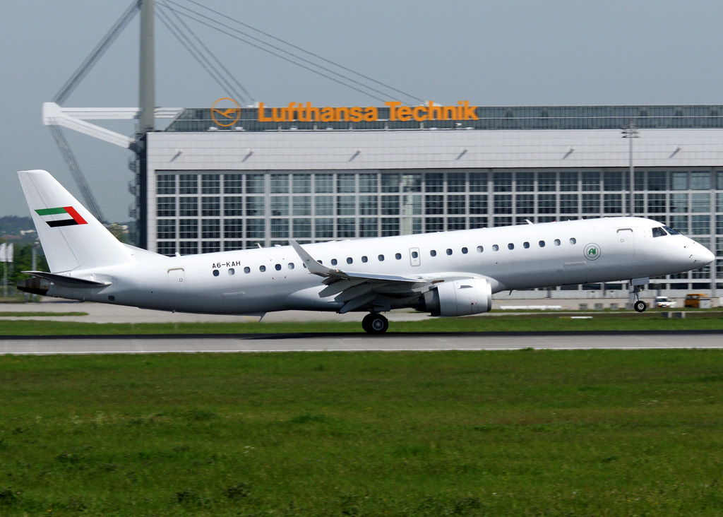 A6-KAH · Embraer 190 Lineage 1000 · (MUC / EDDM)