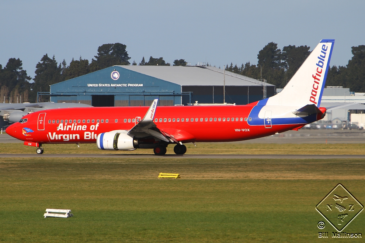 VH-VOX · Boeing 737-8BK(WL) · (CHC / NZCH)