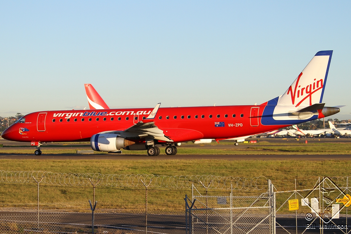 VH-ZPD · Embraer 190-100IGW · (SYD / YSSY)