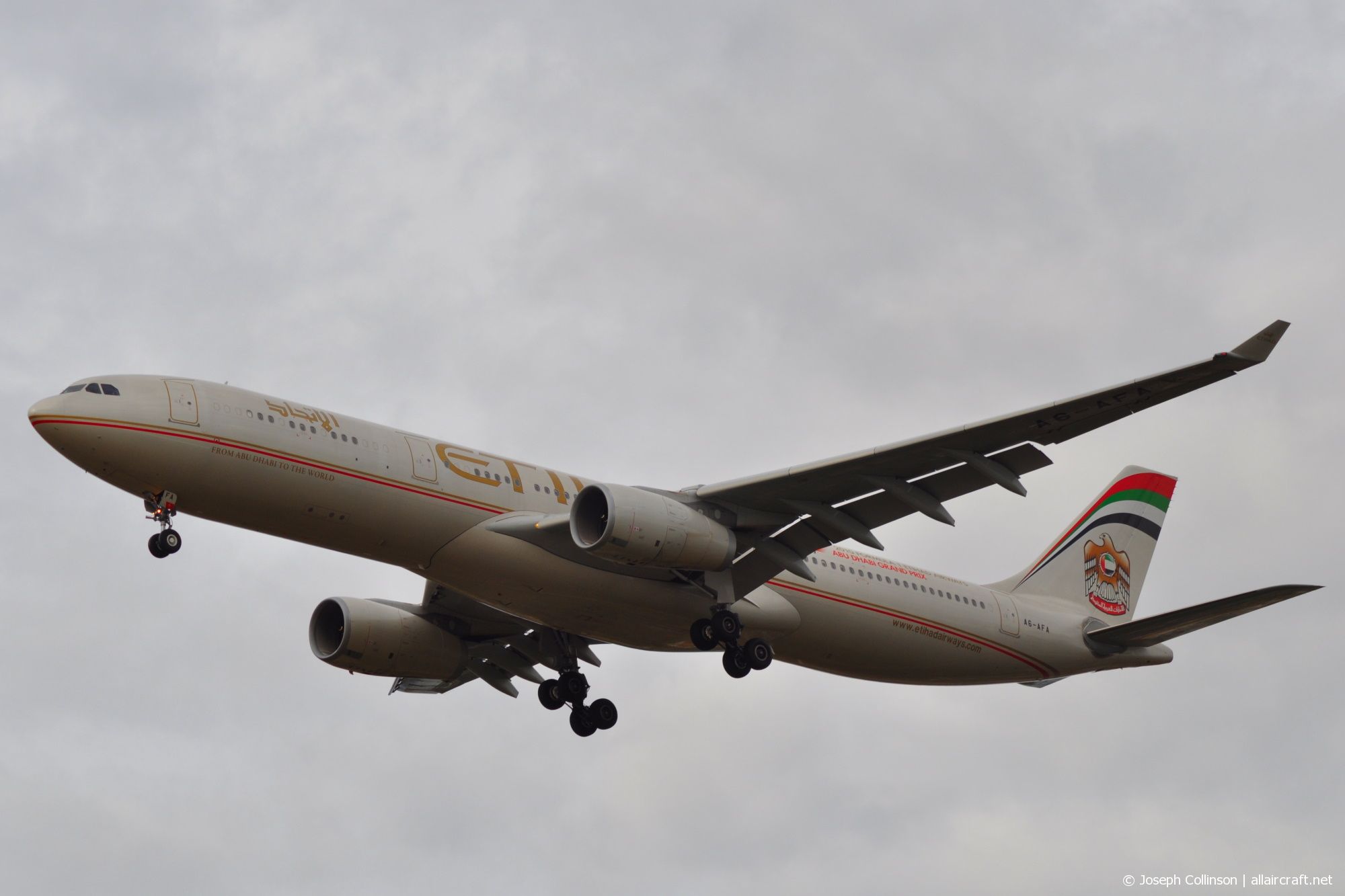 A6-AFA · Airbus A330-343 · (LHR / EGLL)