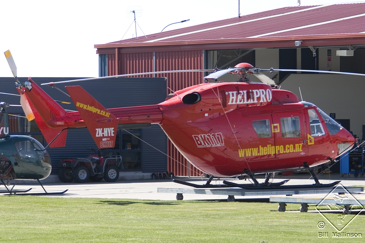 ZK-HYE · MBB-Kawasaki BK-117A-3 · (CHC / NZCH)