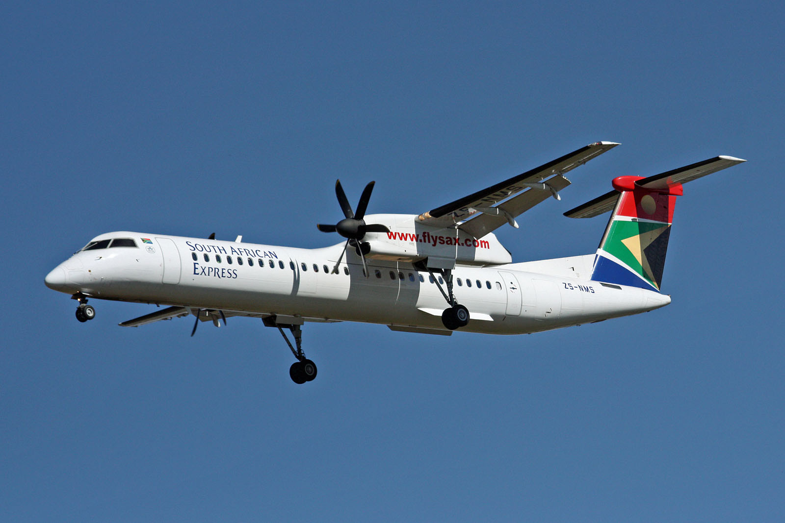ZS-NMS · Bombardier Dash 8-Q402 · (JNB / FAOR)