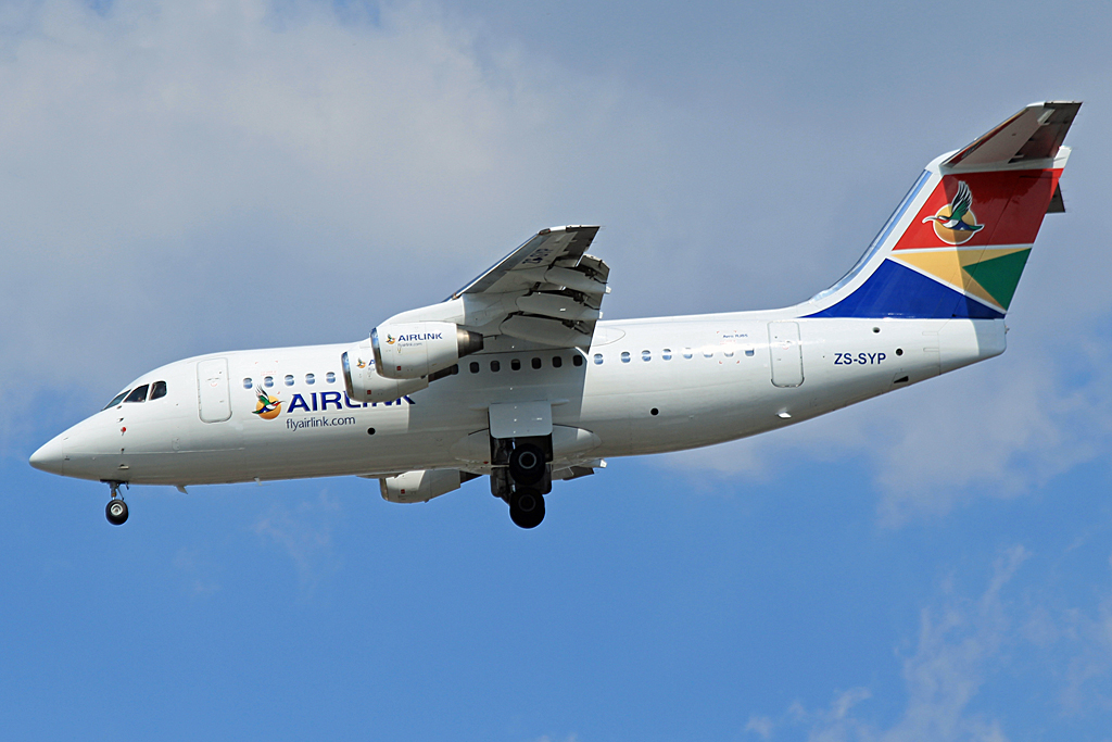 ZS-SYP (cn E02393) BAe Avro RJ85