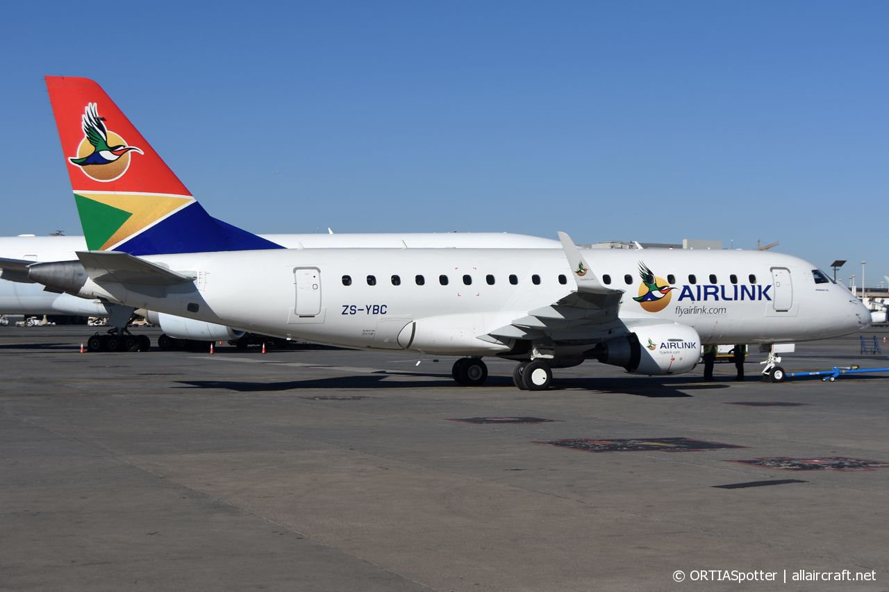 ZS-YBC · Embraer 170-100LR · (JNB / FAOR)