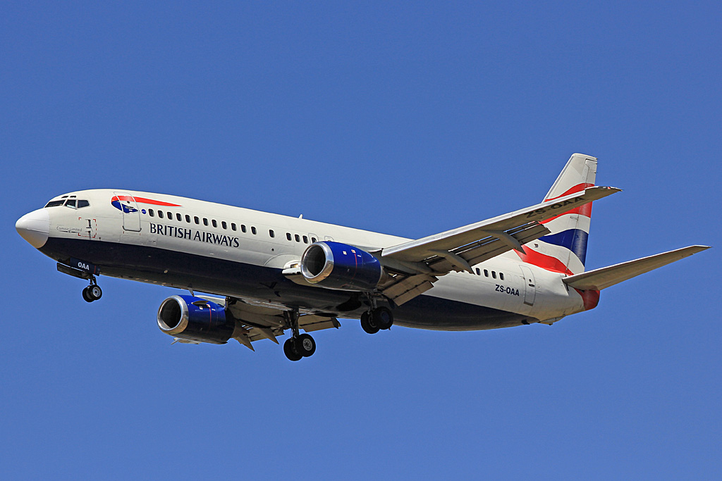 ZS-OAA · Boeing 737-4L7 · (JNB / FAOR)