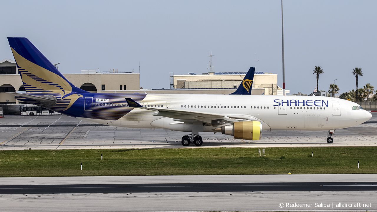 2-RLAZ · Airbus A330-203 · (MLA / LMML)