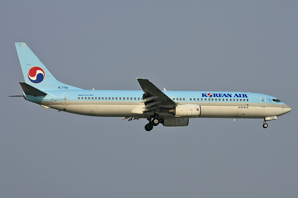HL7705 · Boeing 737-9B5 · (SHA / ZSSS)