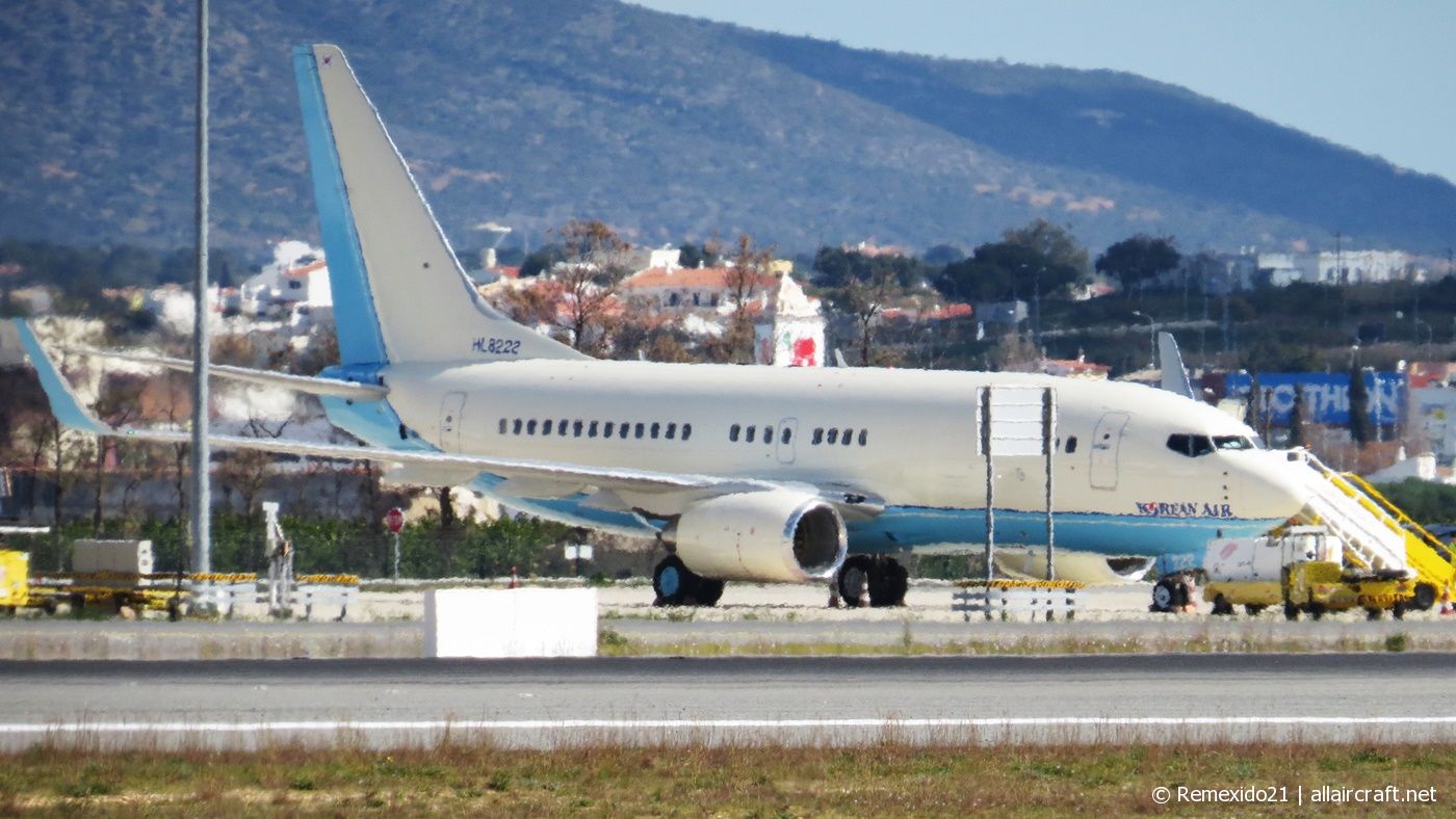 HL8222 · Boeing 737-7B5(BBJ) · (FAO   LPFR)