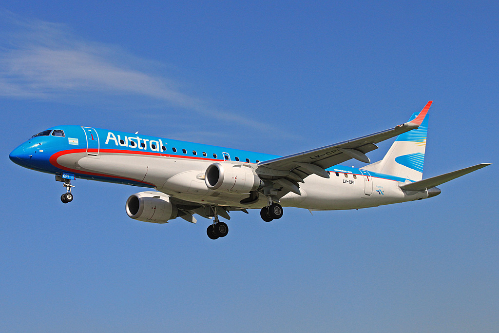 LV-CPI · Embraer 190-100IGW · (AEP / SABE)