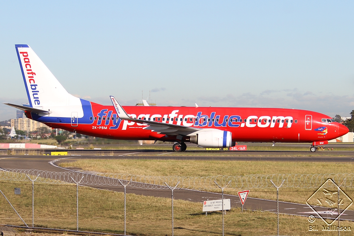 ZK-PBM · Boeing 737-8FE(WL) · (SYD / YSSY)