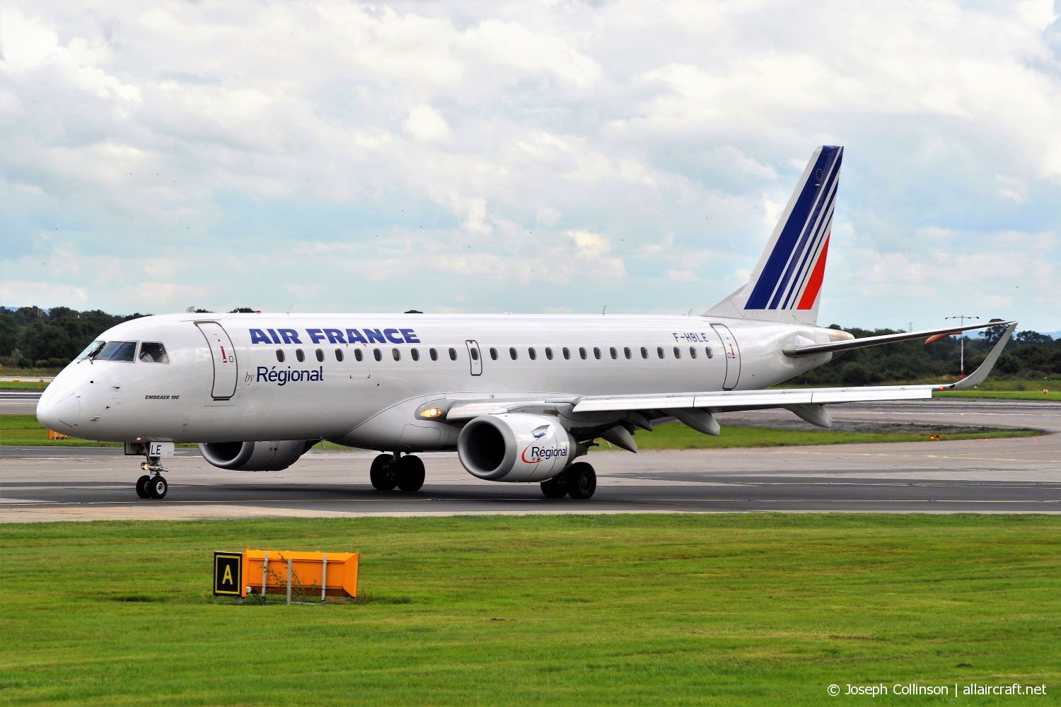 F-HBLE · Embraer 190-100LR · (MAN / EGCC)