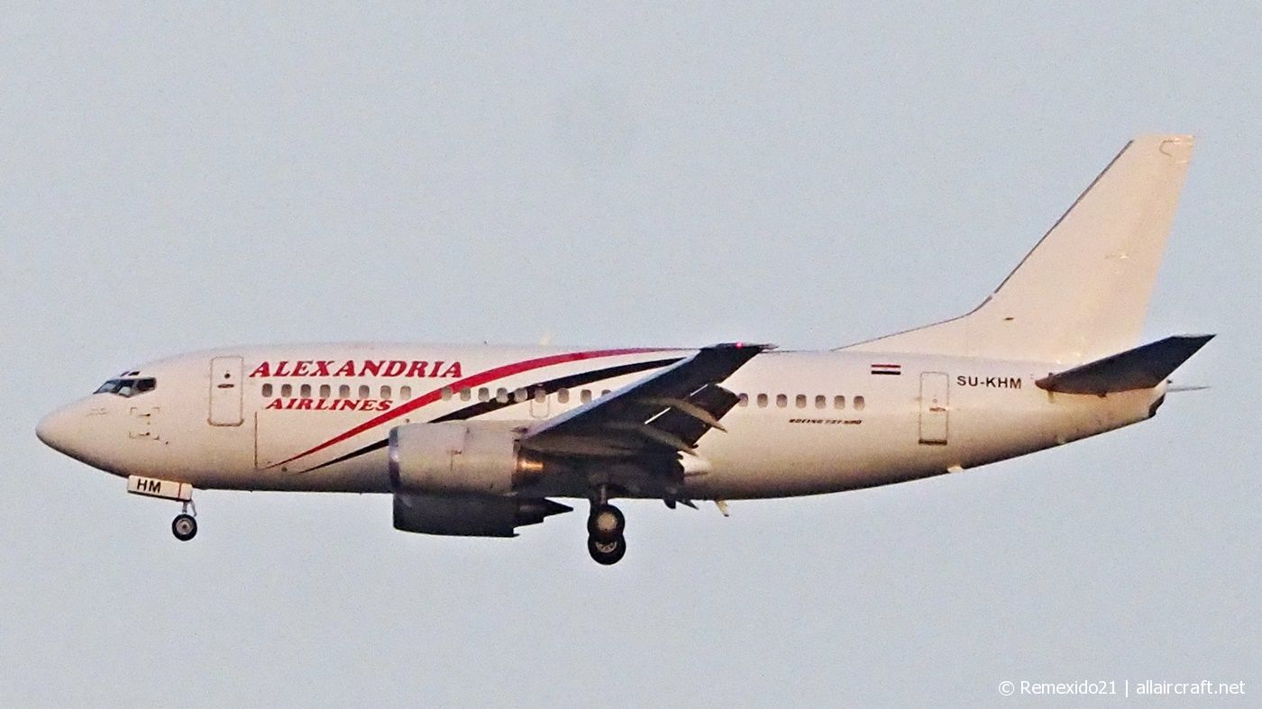 SU-KHM · Boeing 737-5C9 · (TUN / DTTA)