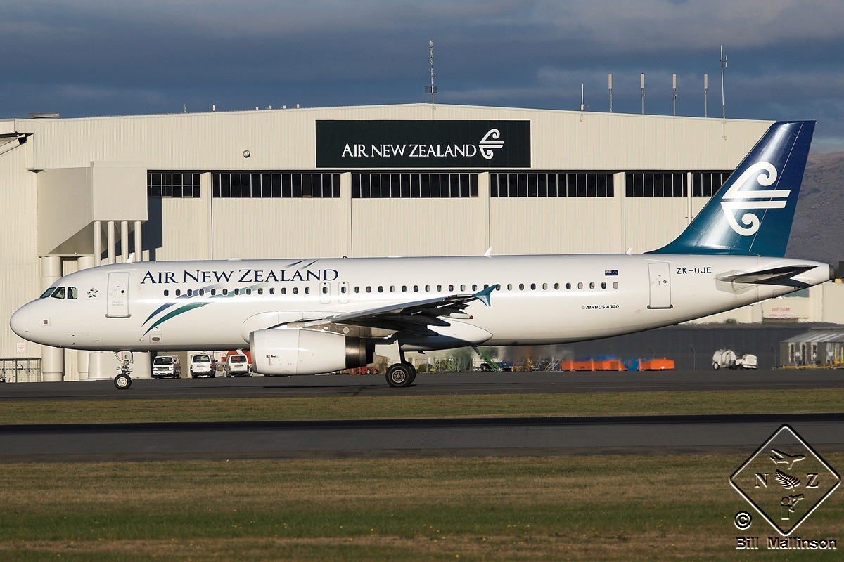 ZK-OJE · Airbus A320-232 · (CHC / NZCH)