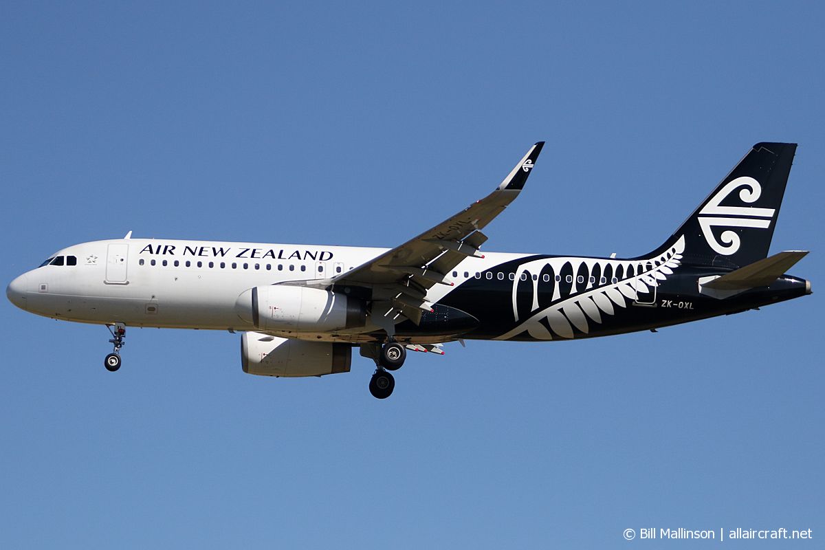ZK-OXL · Airbus A320-232(WL) · (CHC / NZCH)