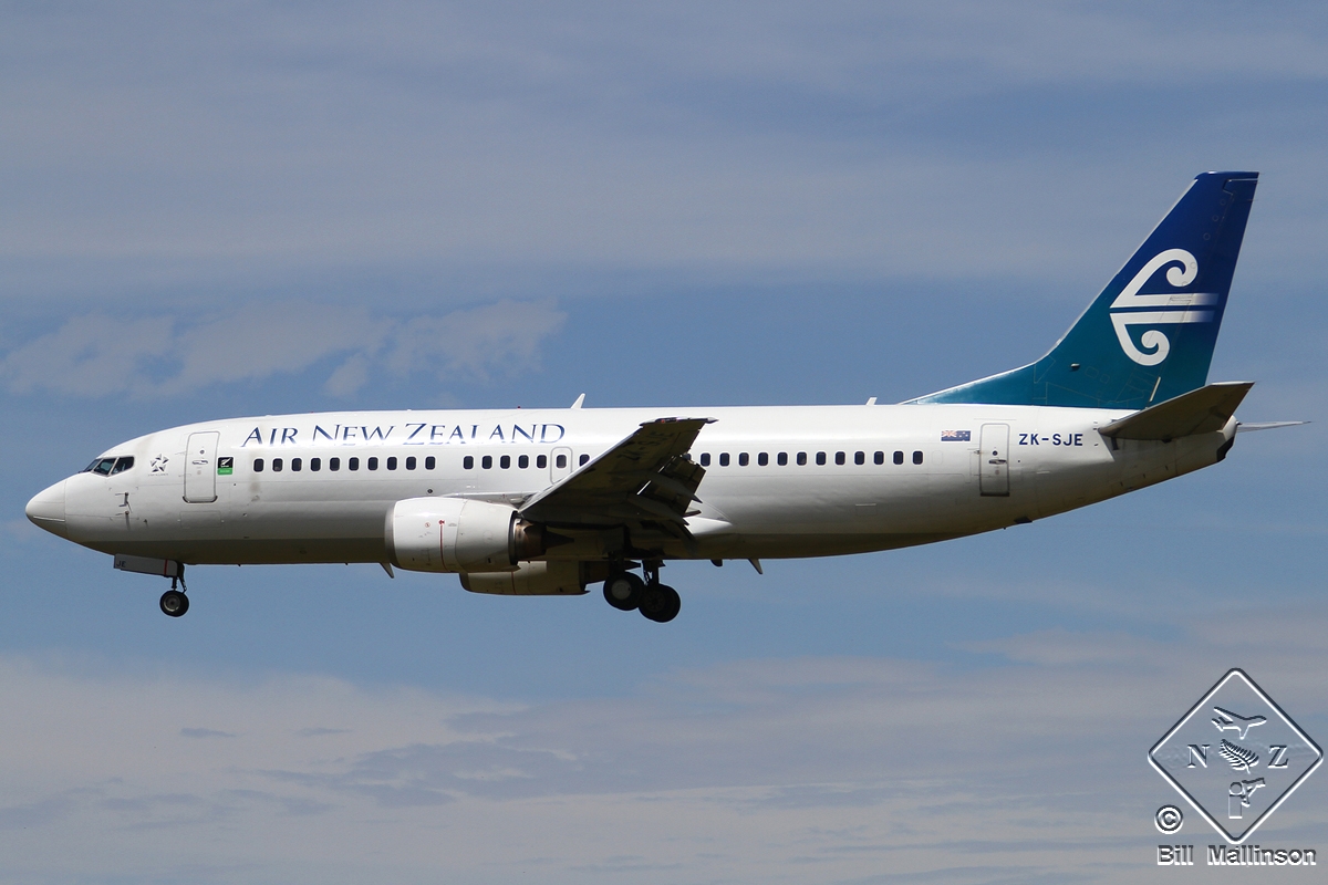 ZK-SJE · Boeing 737-3K2 · (CHC / NZCH)