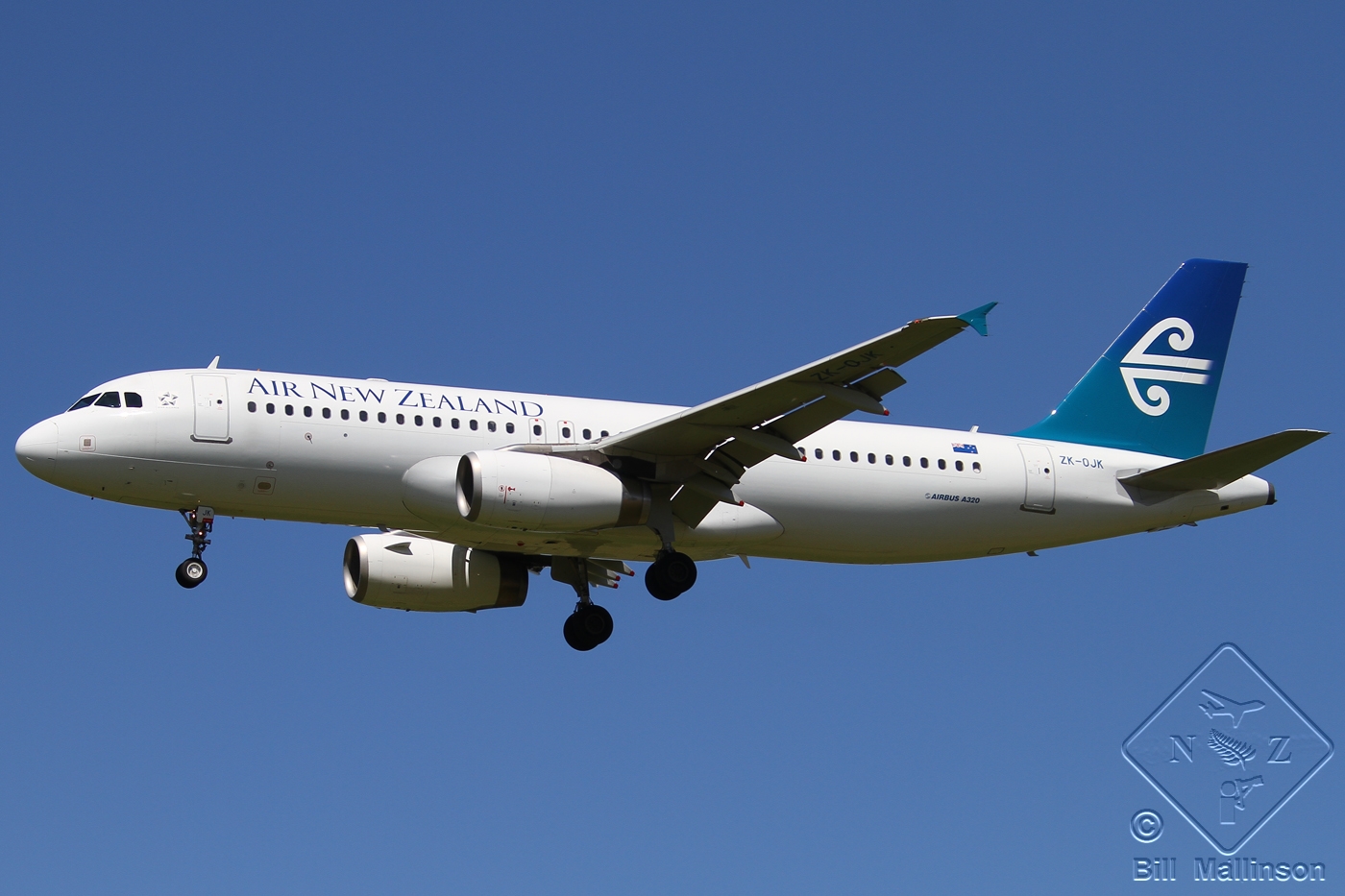 ZK-OJK · Airbus A320-232 · (CHC/  NZCH)