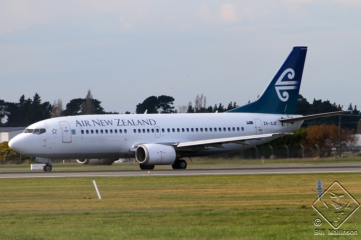 ZK-SJE · Boeing 737-3K2 · (CHC / NZCH)
