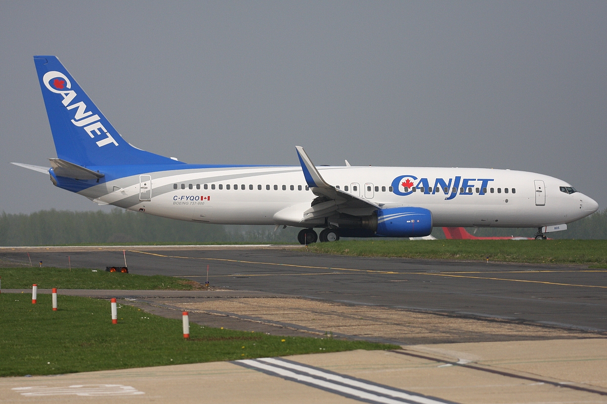 C-FYQO · Boeing 737-8AS(WL) · (NWI / EGSH)