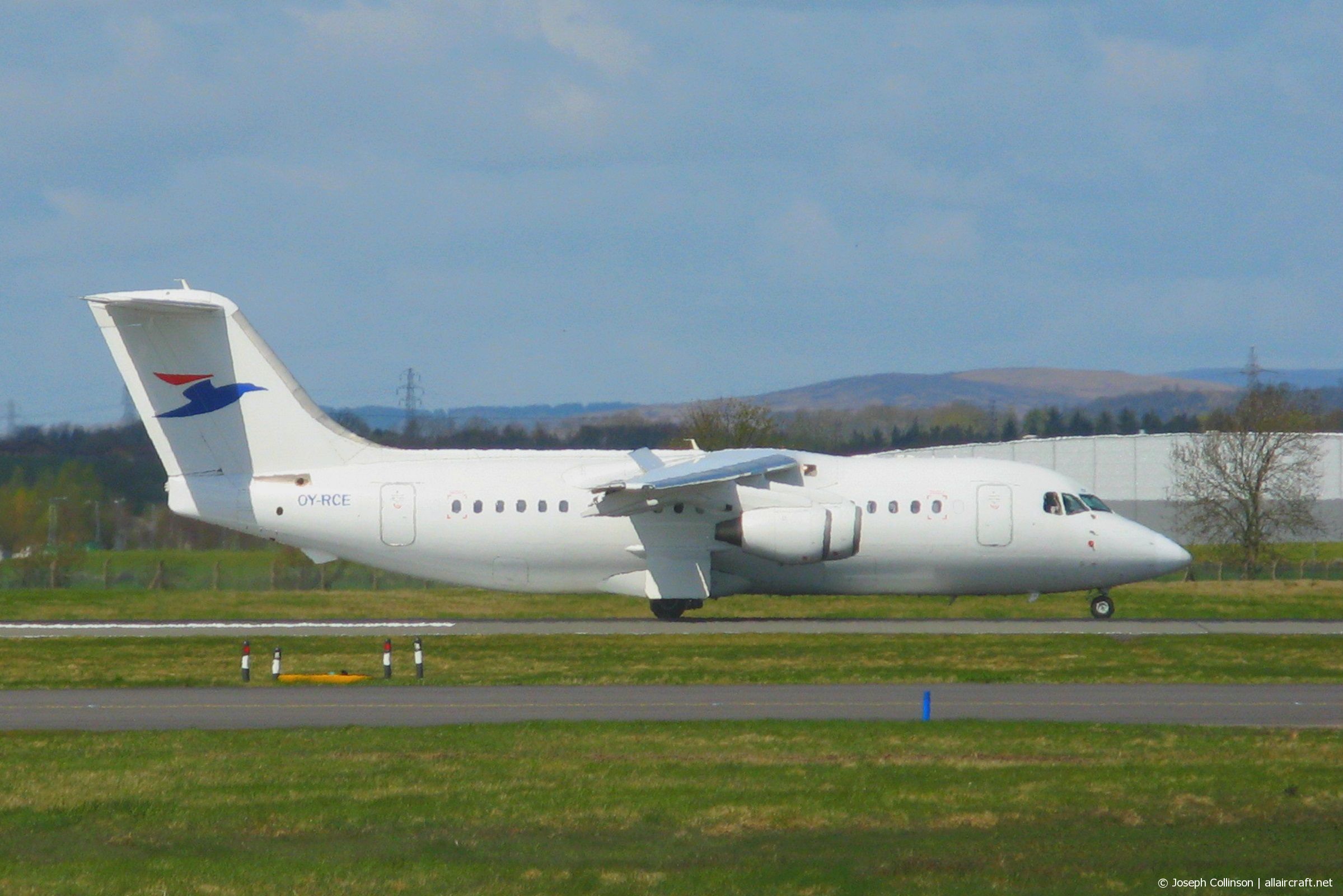 OY-RCE · British Aerospace Avro RJ85 · (GLA / EGPF)