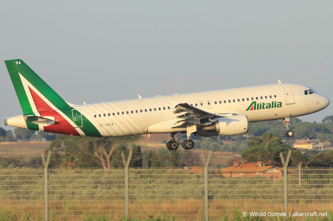 EI-DSA · Airbus A320-214 · (FCO / LIRF)