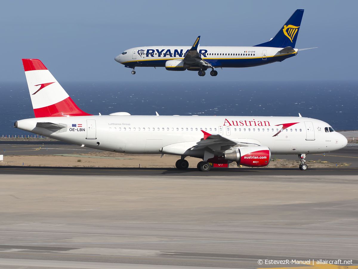 OE-LBN · Airbus A320-214 · (TFS / GCTS)