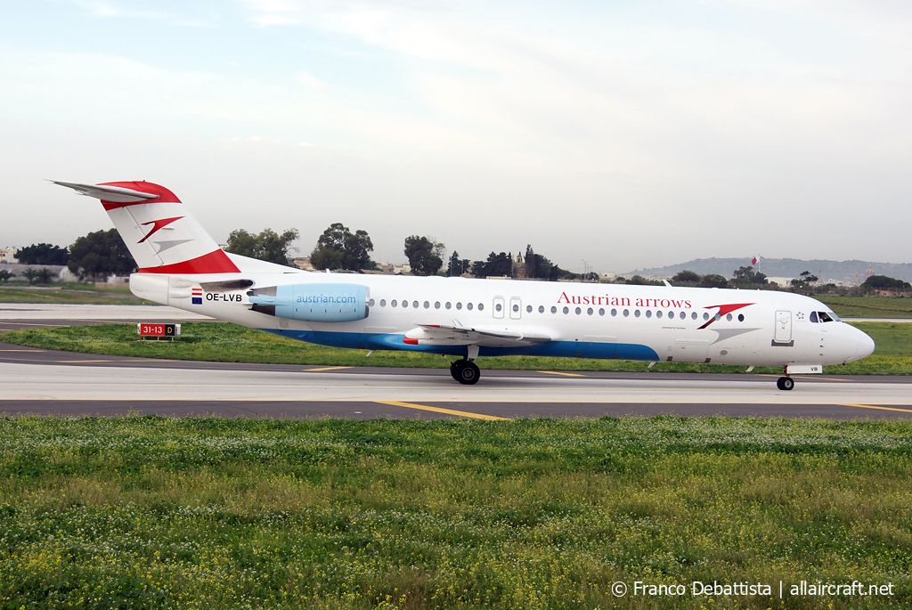 OE-LVB · Fokker 100 · (MLA / LMML)