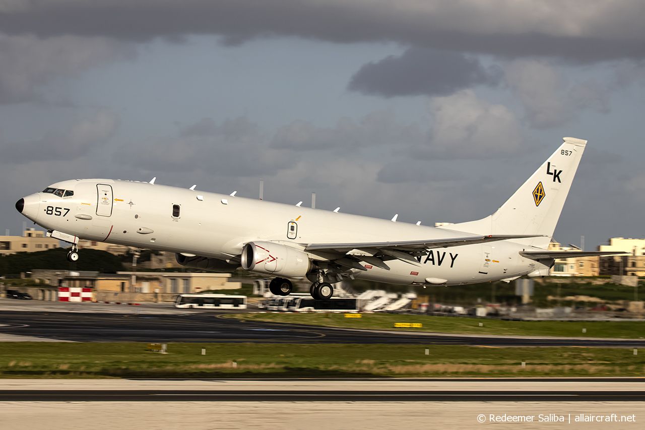 168857 · Boeing P-8A Poseidon · (MLA / LMML)