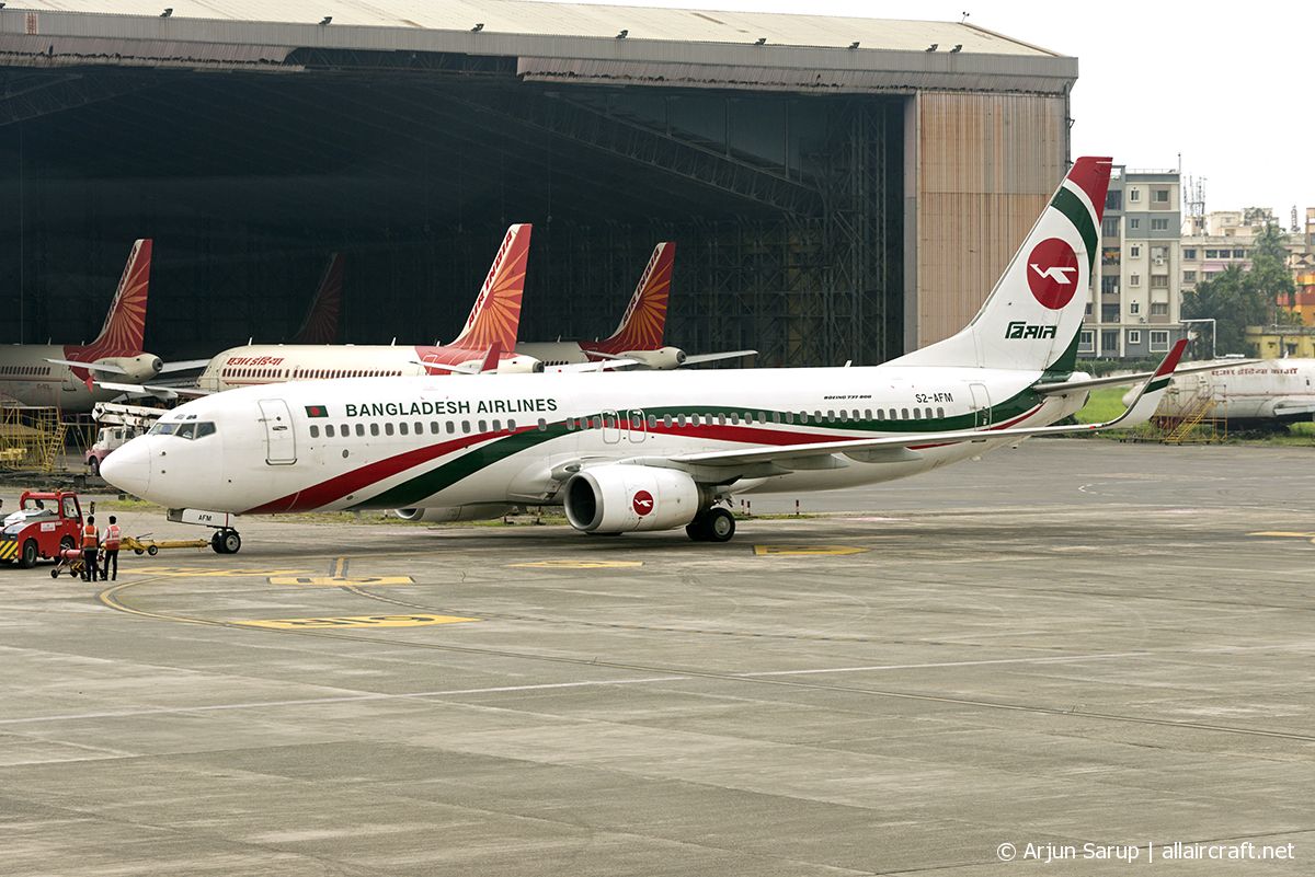 S2-AFM · Boeing 737-83N(WL) · (CCU / VECC)