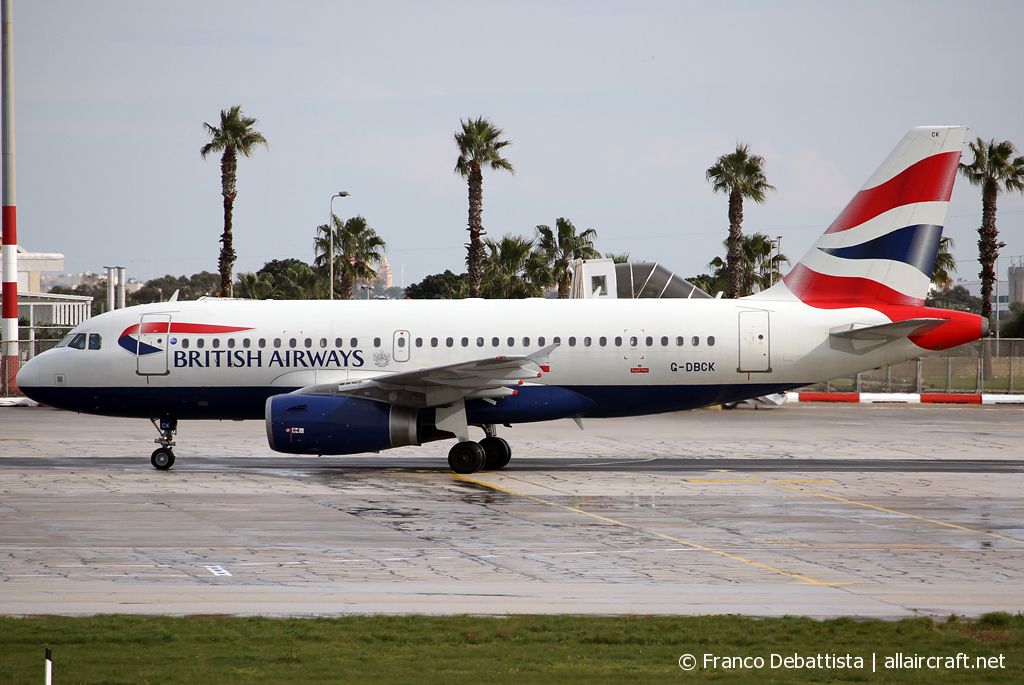G-DBCK · Airbus A319-131 · (MLA / LMML)