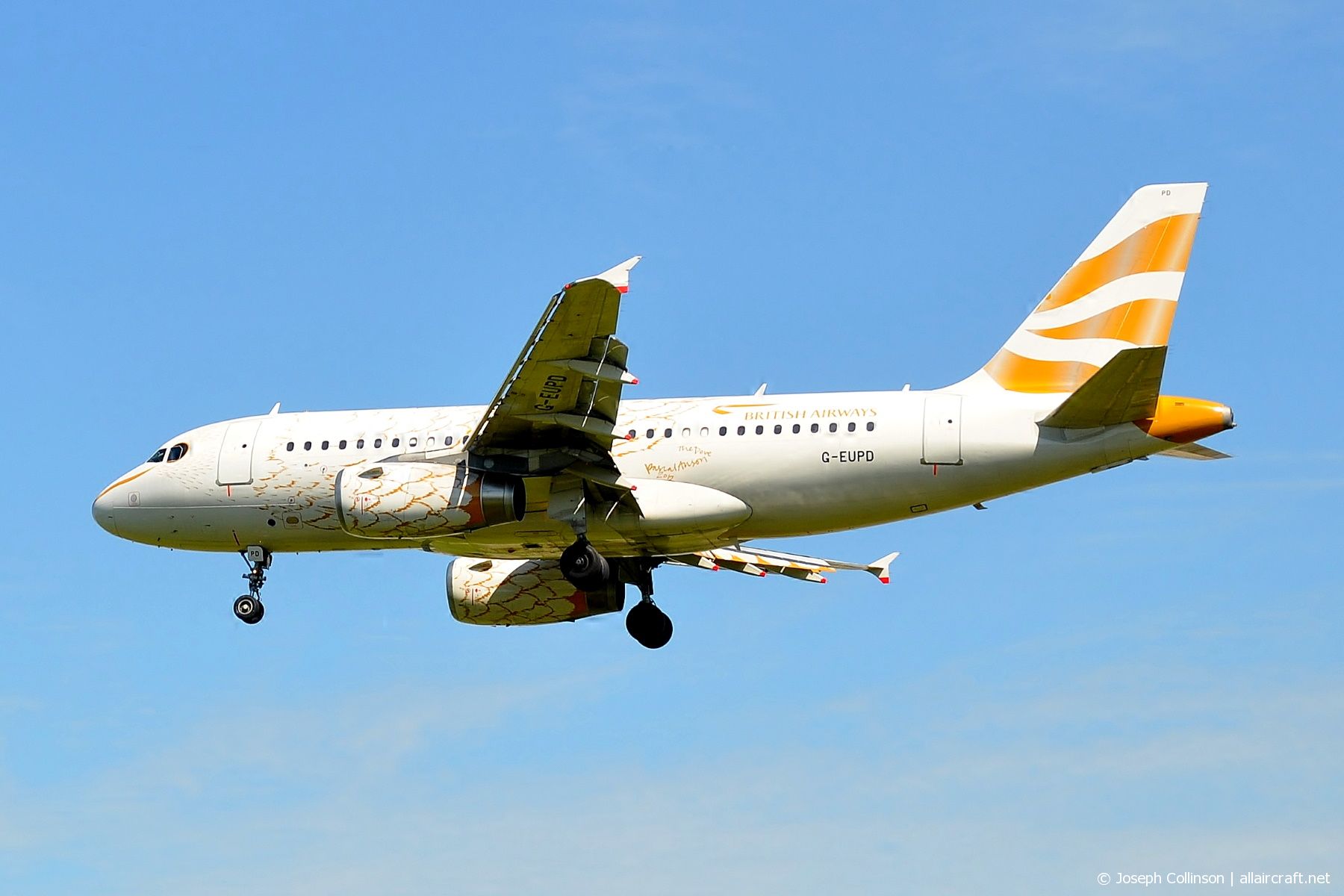 G-EUPD (cn 1142) Airbus A319-131