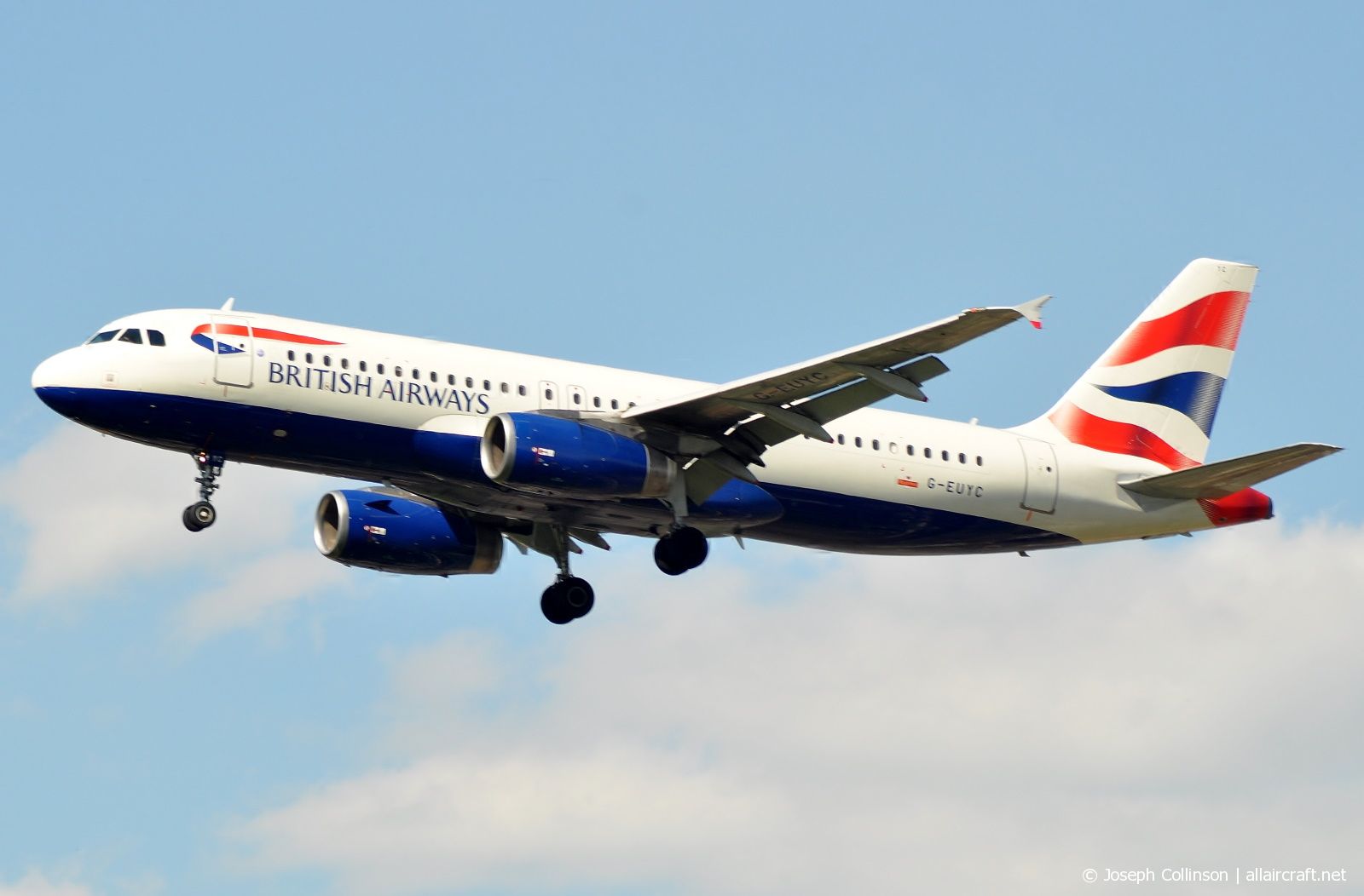 G-EUYC · Airbus A320-232 · (LHR / EGLL)