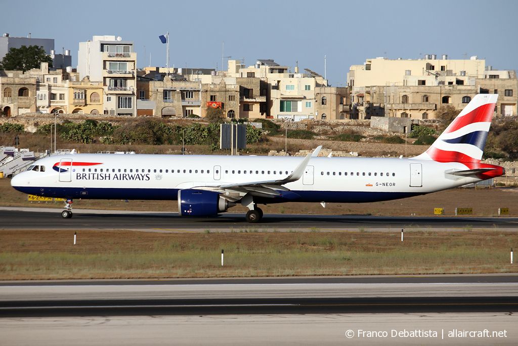 G-NEOR · Airbus A321-251NX · (MLA / LMML)