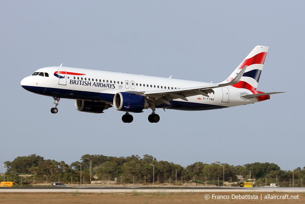 G-TTNK (9551) 2020 Airbus A320-251N
