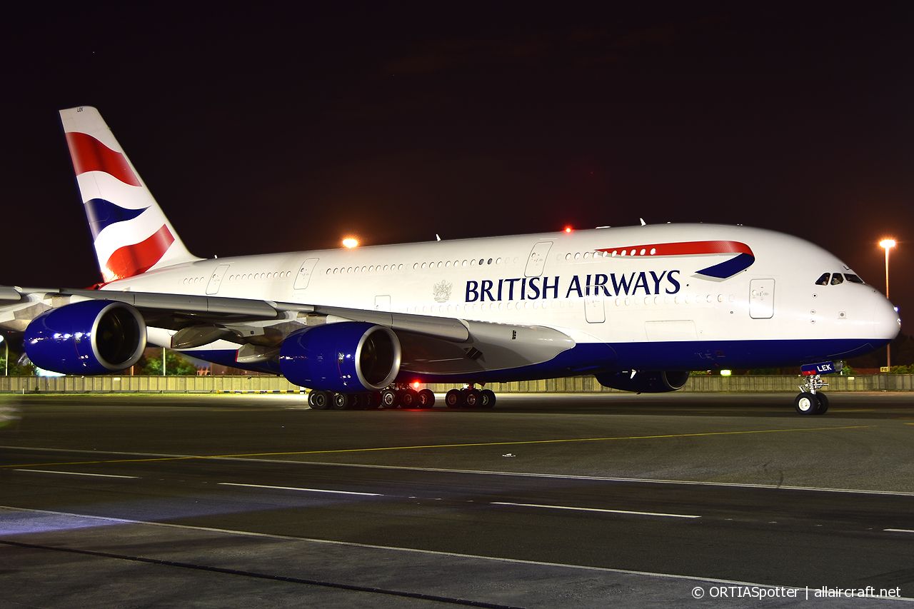 G-XLEG · Airbus A380-841 · (JNB / FAOR)