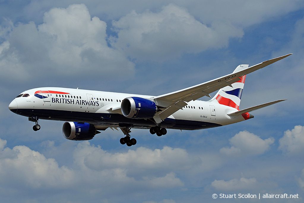 G-ZBJJ (cn 60629) Boeing 787-8