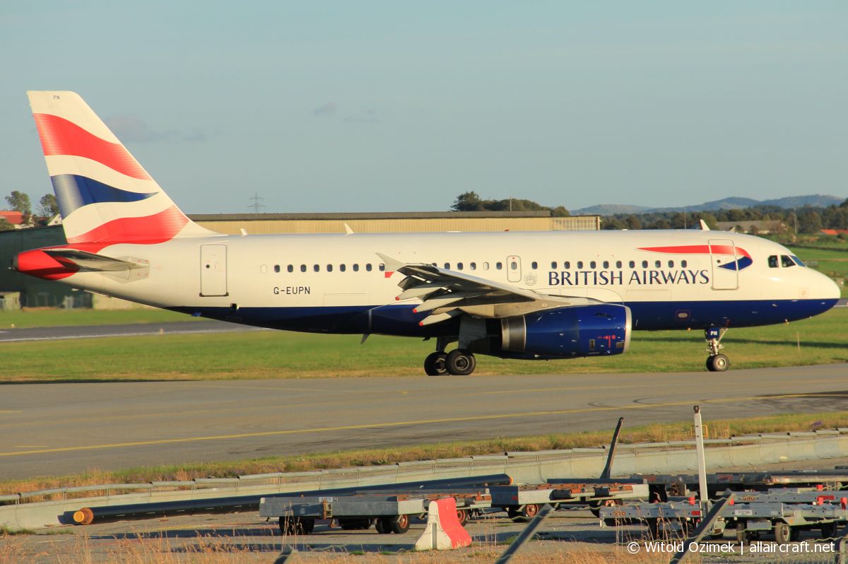 G-EUPN (cn 1261) Airbus A319-131