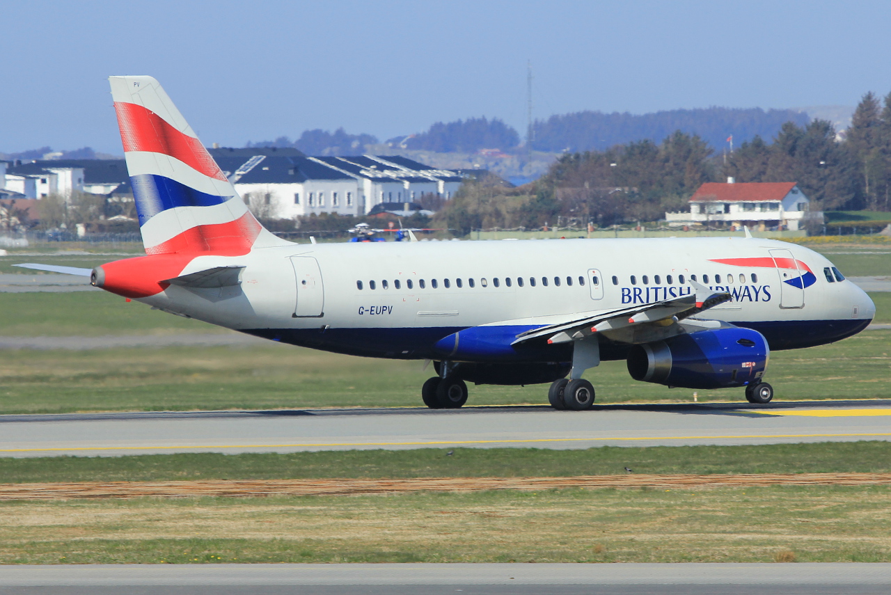 G-EUPV · Airbus A319-131 · (SVG / ENZV)