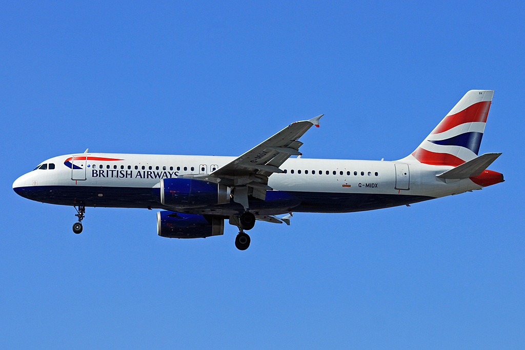 G-MIDX · Airbus A320-232 · (LHR / EGLL)