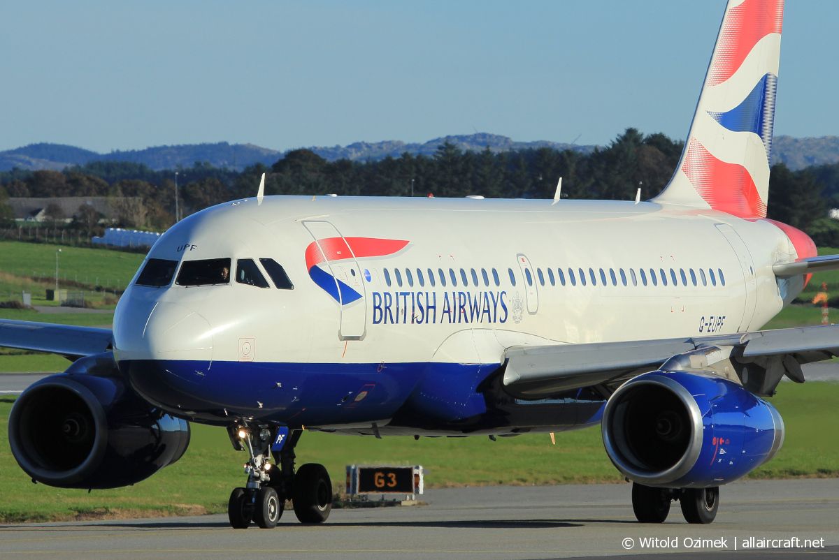 G-EUPF · Airbus A319-131 · (SVG / ENZV)