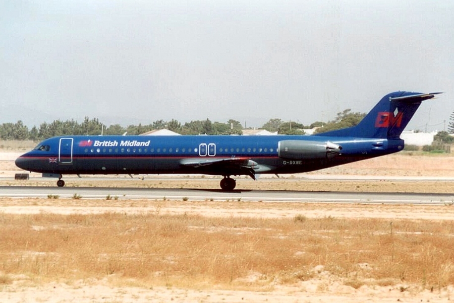 G-BXWE · Fokker 100 · (FAO / LPFR)