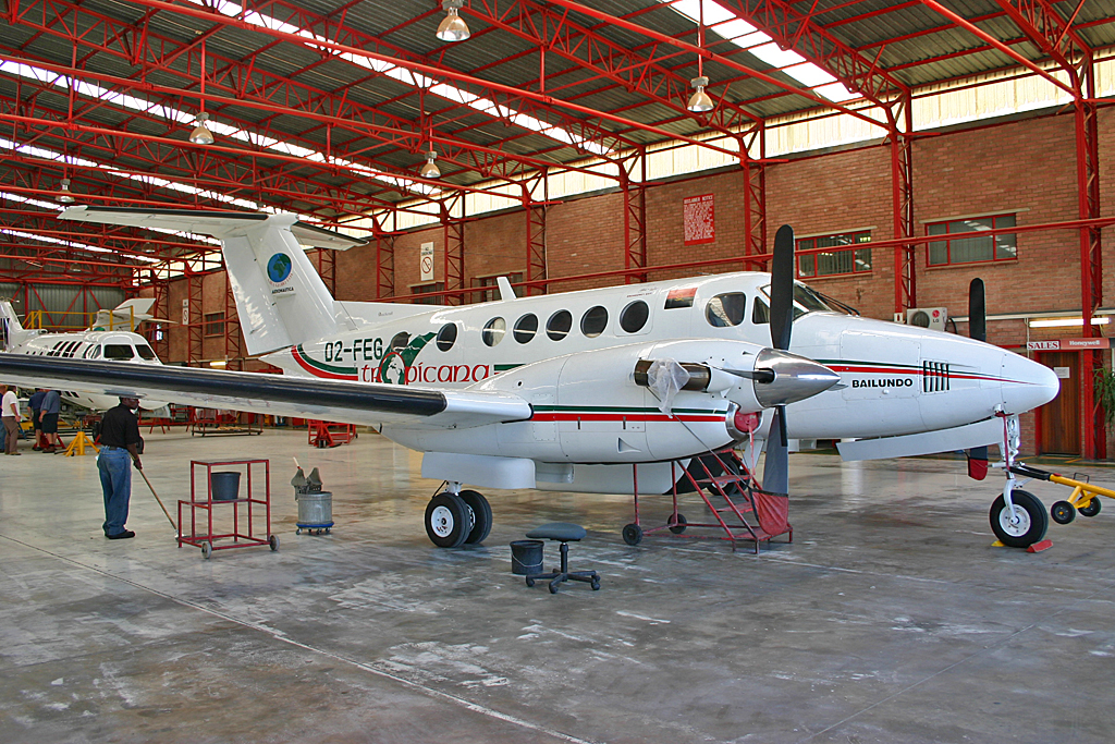 D2-FEG · Beechcraft B200 Super King Air · (HLA / FALA)