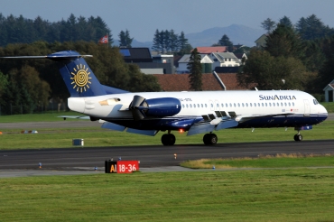 9A-BTE · Fokker 100 · (SVG / ENZV)