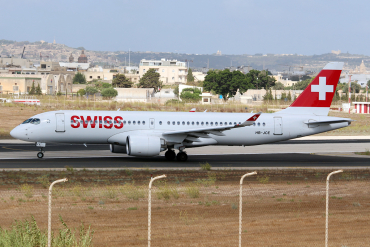 HB-JCE · Bombardier CSeries CS300 · (MLA / LMML)