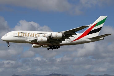 A6-EUE · Airbus A380-861 · (CHC / NZCH)